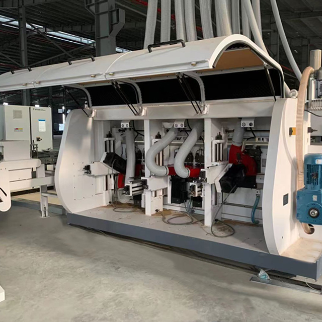 Lamiante Flooring Double end Tenoner Machine